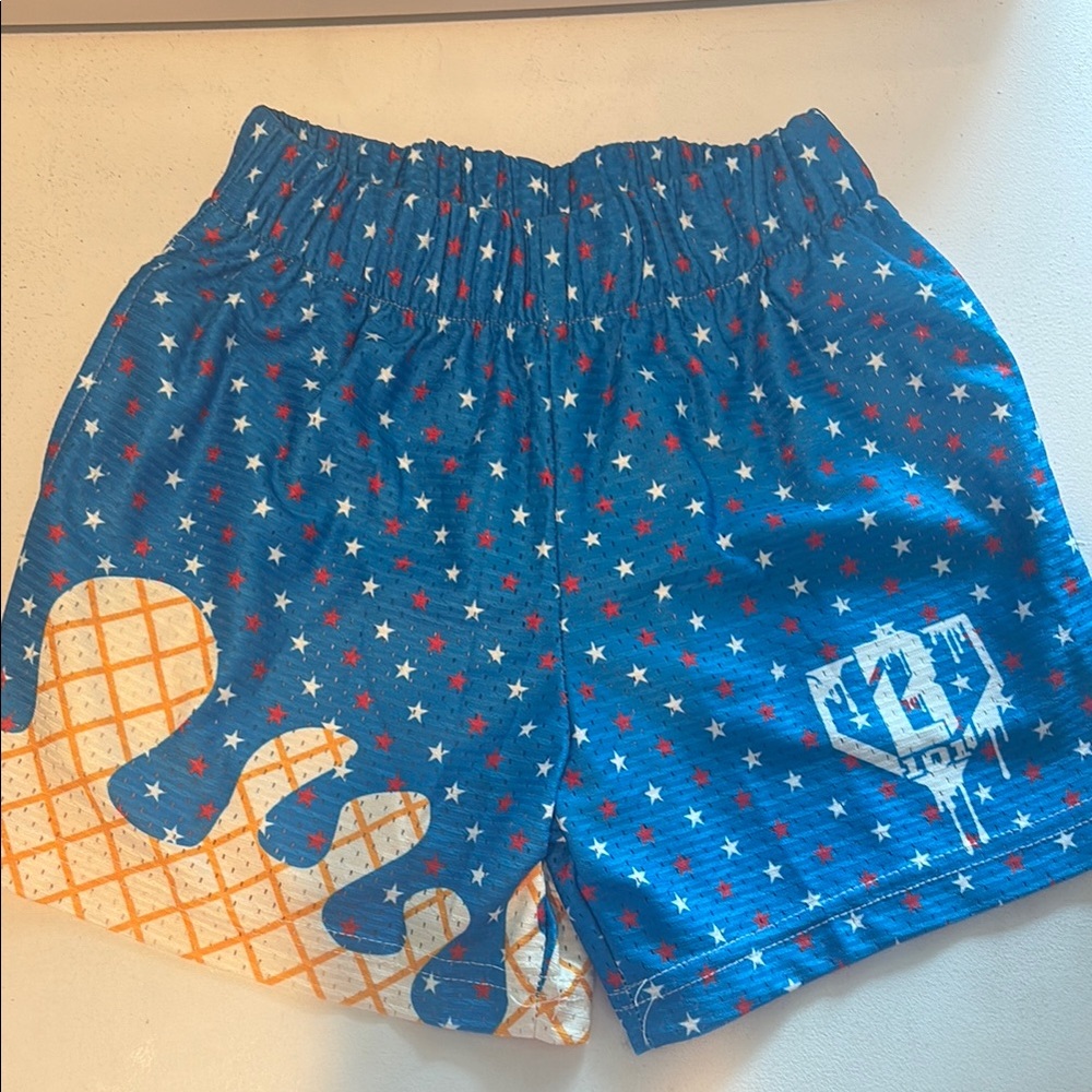 Blue Star Patterned Shorts Basbeball 101 INSPIRED shorts